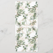 Menu Gold Botanique Eucalyptus Élégant Pampas Vert (Dos)
