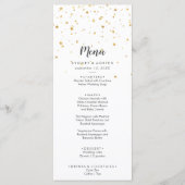 menu Gold Confetti Weddenrennen (Voorkant)