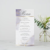 Menu Gold Dusty Plum Paars (Staand voorkant)