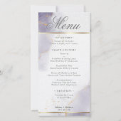 Menu Gold Dusty Plum Purple (Devant)