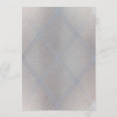 Menu Gold Grey Elegance Diamond Geo Deco Mariage (Dos)