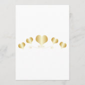 Menu Gold Hearts Design Wedding (Dos)