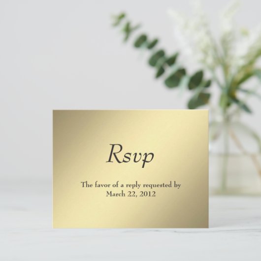 Menu Gold RSVP (Debout devant)