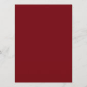 Menu Gold Snowflics Red Christmas Holiday Dinner (Dos)