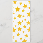 Menu gold stars on white background (Dos)