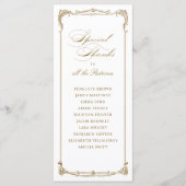 Menu Gold Vintage Frame Classic Script Special Thanks (Devant)