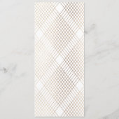 Menu Gold White Elegance Diamond Geo Deco Mariage (Dos)
