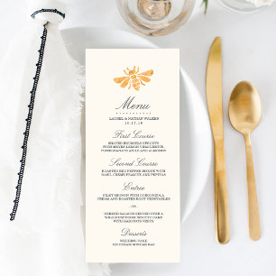 Menu Golden Bee Wedding