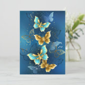 Menu Golden butterflies (Debout devant)