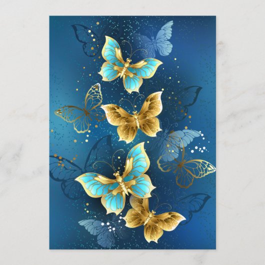 Menu Golden butterflies (Devant)