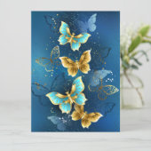 Menu Golden butterflies (Debout devant)