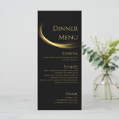 Menu Golden Elegance-Mariage - Menu (Debout devant)