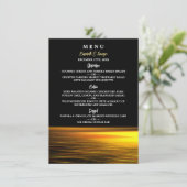 Menu Golden Ocean, Elégant Mariage plage (Debout devant)
