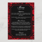 Menu Gothic Roos Wedding (Voorkant)