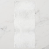 Menu Gothique Floral Crâne noir et blanc Mariage (Dos)