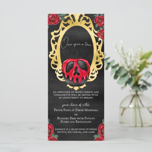 Menu Gothique Neige Blanche Fairytale Poison Pomme (Debout devant)