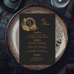 Menu Gothique Romance Mariage Réception Dîner