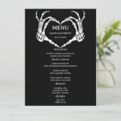 Menu Gothique Romantique Squelette main Halloween Maria (Debout devant)