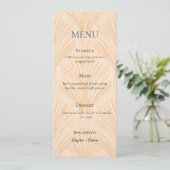 Menu Goûts de Champagne Élégant Minimaliste (Debout devant)