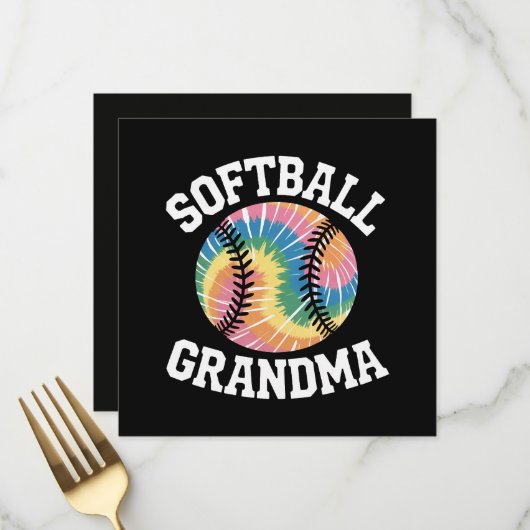 Menu Grand-mère de softball (Devant/Arrière en situation)
