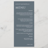 Menu Gras minimaliste - Mariage (Devant)