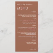 Menu Gras minimaliste - Mariage (Devant)