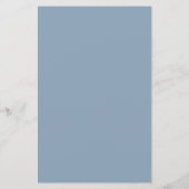Menu Gras Simple Dusty Blue Simple Custom Wedding (Dos)