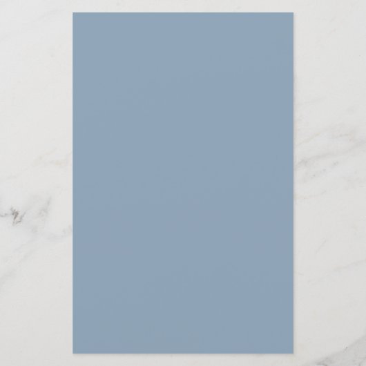 Menu Gras Simple Dusty Blue Simple Custom Wedding (Dos)