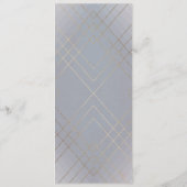 Menu Gray Déco Gatsby Mariage (Dos)