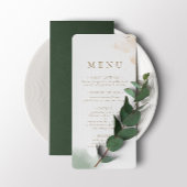 Menu Greenery Gold Eucalyptus 