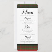 Menu Groen en rood Kaart (Voorkant)