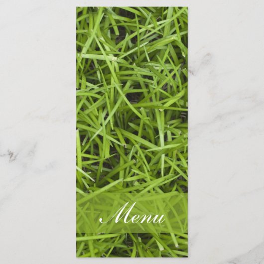 Menu Groene grass Backyard Wedding (Achterkant)