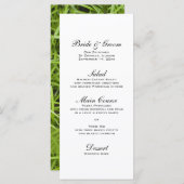 Menu Groene grass Backyard Wedding (Voorkant / Achterkant)