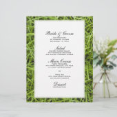 Menu Groene grass Backyard Wedding (Staand voorkant)