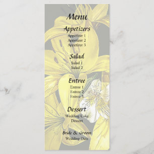 Menu Groupe de Lys jaunes