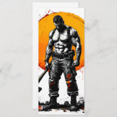 Menu guerrier barbare médiéval imaginaire hummer force (Devant / Derrière)