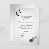 Menu Guitare RSVP Choix (Devant / Derrière)