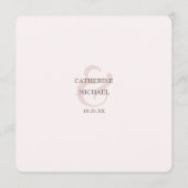 Menu Guitare Wildflower Esperluette Mariage Musical (Dos)