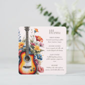 Menu Guitare Wildflower Esperluette Mariage Musical (Debout devant)