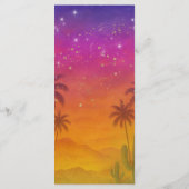 Menu Hacienda Arc floral couché de soleil 15ème Quincea (Dos)