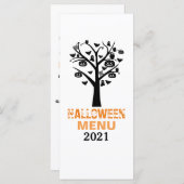 Menu Halloween Forêt Enchantée (Devant / Derrière)