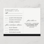 MENU Halloween noir blanc rose rouge correspondant (Dos)