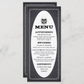 Menu Halloween Party (Devant / Derrière)