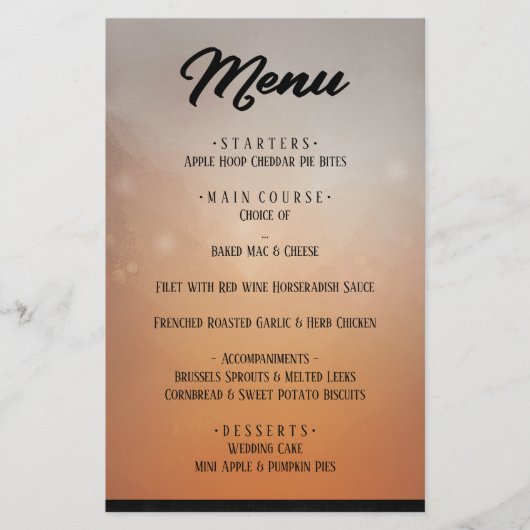 Menu Halloween Ravens Matching (Voorkant)