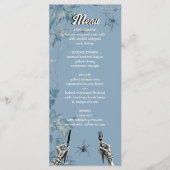 Menu Halloween squelette mariage mains (Devant)