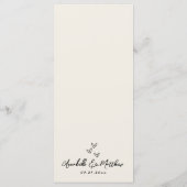 Menu Hand Drawn Vintage Whimsical Wedding (Dos)