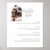 Menu Handtekening Drink Pet Bar Poster (Voorkant)