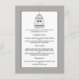 Menu  hartslag bruiloft