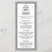 Menu  hartslag bruiloft (Voorkant)