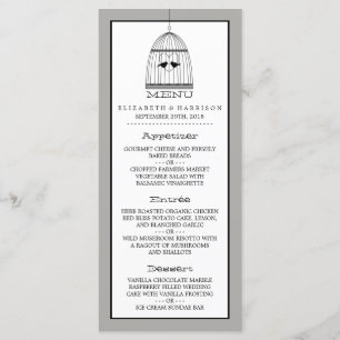 Menu  hartslag bruiloft